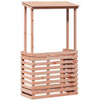 Tuinbartafel met dak 112,5x57x195,5 cm massief hout - thumbnail