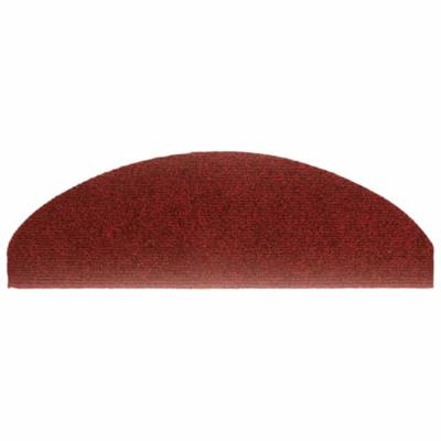 VidaXL Trapmatten zelfklevend 10 st 65x21x4 cm bordeaux rood halfrond groot
