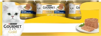 Gourmet Gold Mousse met kip + rund combipack kattenvoer 48 x 85 g