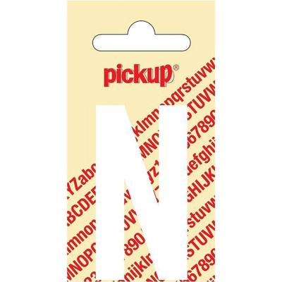 Plakletter Nobel Sticker witte letter N Pickup - Pickup