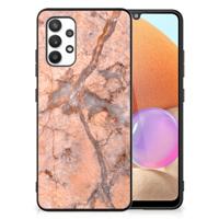 Samsung Galaxy A32 4G | A32 5G Enterprise Editie Marmeren Print Telefoonhoesje Marmer Oranje - thumbnail