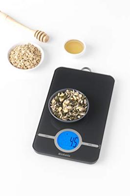 Brabantia keukenweegschaal digitaal tasty+ dark grey - thumbnail