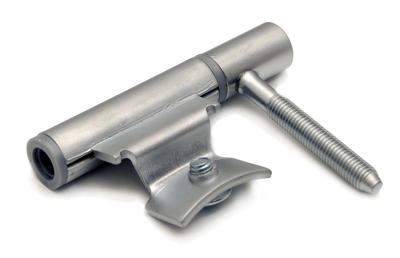 DX - Inboorpaumelle satijn verchroomd 14 mm stalen inmetselkozijn