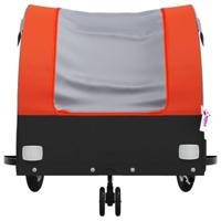 Fietstrailer 30 kg ijzer zwart en oranje - thumbnail