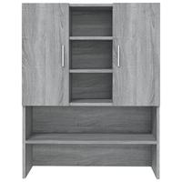 VidaXL Wasmachinekast 70,5x25,5x90 cm grijs sonoma eikenkleurig - thumbnail