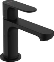 Hansgrohe Wastafelmengkraan Rebris S Eengreeps 80 CoolStart EcoSmart+ Met Trekwaste Mat Zwart - thumbnail