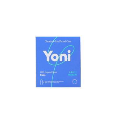 Yoni Maandverband medium met vleugels 10 Stuks Yoni Maandverband medium met vleugels 10 Stuks