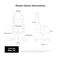 DXRacer Master XL zwart/groen - thumbnail