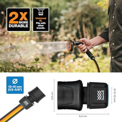 Fiskars FiberComp Slangkoppeling 13-15 mm FLOW - 1054786