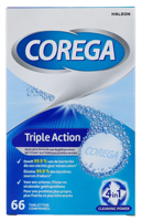 Corega Triple Action Gebitsprothese Reiniger Tabletten - thumbnail