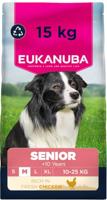 Eukanuba Senior Hondenvoer met verse kip voor middelgrote rassen, premium droogvoer voor oudere honden, 15 kg - thumbnail