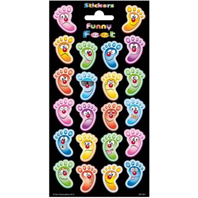 Funny Products stickervel Funny Feet