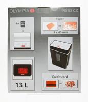 Olympia PS 53 CC Papierversnipperaar Cross cut 4 x 40 mm 13 l Aantal bladen (max.): 6 vellen - thumbnail