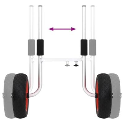 VidaXL Kajaktrolley 90 kg aluminium