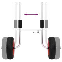 VidaXL Kajaktrolley 90 kg aluminium - thumbnail