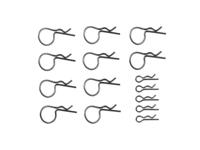 Tamiya 1:10 Bodyklemmenset Zwart Lengte: 25 mm 15 stuk(s) - thumbnail