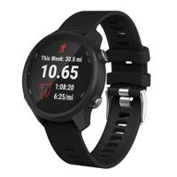Slimme horloge silicone polsband horlogebandje voor Garmin Forerunner 245 (zwart) - thumbnail