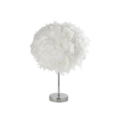Searchlight TafellampHattie met veren - EU60392CC