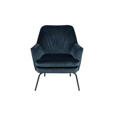 Bendt Fauteuil 'Kian' Velvet, kleur donkerblauw Bendt Fauteuil 'Kian' Velvet, kleur donkerblauw