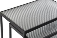 Set van 3 kleine tafels DKD Home Decor Zwart 58 x 36,5 x 53,5 cm - thumbnail