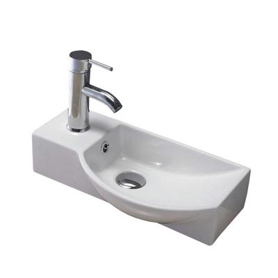 Fontein Sanilux Bee 40x22x10cm met Afvoer en Kraan Keramiek Wit (Kraan Links) Fontein Sanilux Bee 40x22x10cm met Afvoer en Kraan Keramiek Wit (Kraan Links)