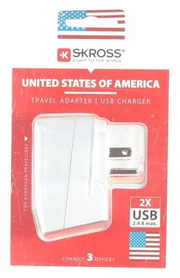 Adapter Skross 1500281 USB x 2 Europees Verenigde Staten