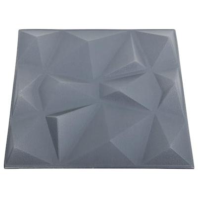 24 st Wandpanelen 3D 6 m 50x50 cm diamantgrijs