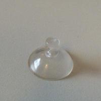 Zuignap transp 20 mm met gaatje 100st - thumbnail