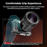 SmallRig Houten L-vormige grip voor Fujifilm X-T50 (charcoal silver) 4736 - thumbnail