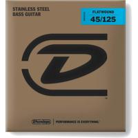 Dunlop DBFS45125 Flatwound Long Scale 45-125 voor 5-snarige basgitaar - thumbnail