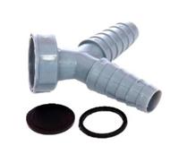 Kirchhoff ECO-SAVE kunststof dubbele apparaataansluiting, grijs, 1"IT x 3/4" mondstuk - 988379249 - thumbnail