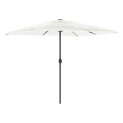 Parasol met stalen paal 248x248x248 cm wit