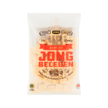 Jumbo Blokjes Jong Belegen Kaas 48+ 300 g