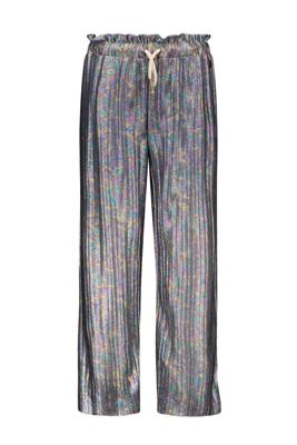 Like Flo Meisjes broek metallic plisse - Oil