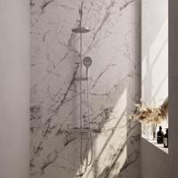 Brauer Chrome Edition Opbouw Thermostatische Regendoucheset - Hoofddouche 20 cm - Handdouche 3 Standen - Doucheslang - Chroom - thumbnail