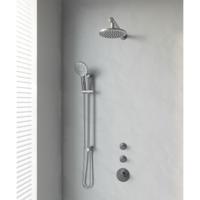 Brauer Brushed Edition Thermostatische Regendoucheset Inbouw - Hoofddouche 20 cm - Rechte Wandarm - Handdouche 3 Standen - Doucheslang - Geintegreerde Glijstang - Rvs - thumbnail