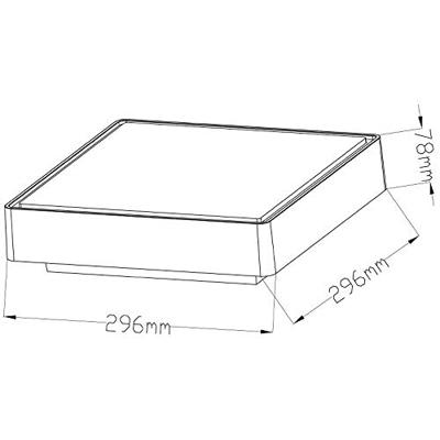 Deko Light 348009 Quadrata II Plafondopbouwarmatuur LED Energielabel: G (A - G) 16 W Platina-grijs