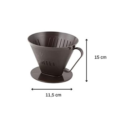 Fackelmann koffiefilterhouder nr. 4 bruin - thumbnail
