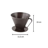 Fackelmann koffiefilterhouder nr. 4 bruin - thumbnail