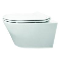 Wandcloset Boss & Wessing Vicente Rimless Diepspoel met Flatline Zitting Mat Wit Boss & Wessing - thumbnail