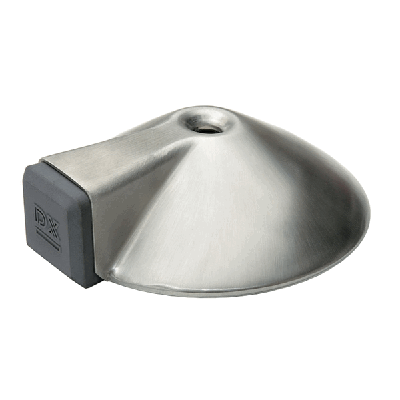 DX deurstopper 2-delig rond - vloermontage - Ø 85x26 mm - RVS