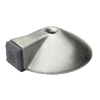 DX deurstopper 2-delig rond - vloermontage - Ø 85x26 mm - RVS - thumbnail