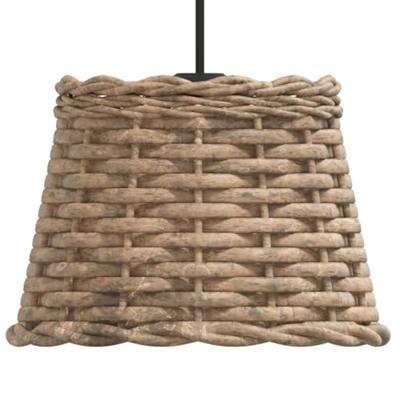 VidaXL Plafondlampenkap ø20x15 cm wicker bruin