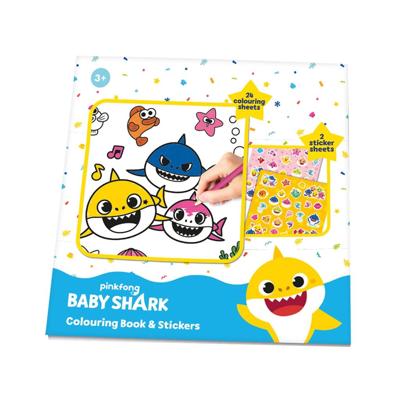 Baby Shark Kleur-Stickerboek Baby Shark Kleur-Stickerboek