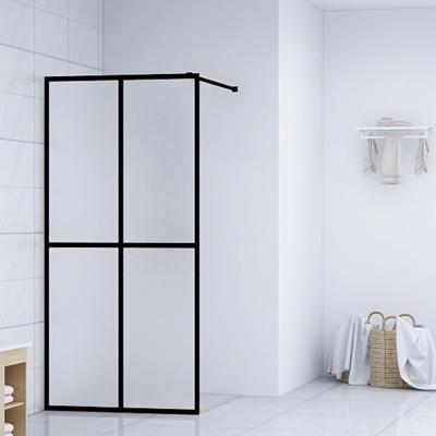 Inloopdouchewand 140x195 cm mat gehard glas