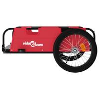 Fietstrailer oxford stof en ijzer rood - thumbnail
