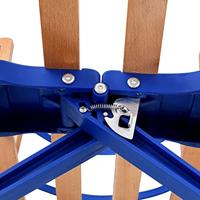 Sneeuwslee met rugleuning inklapbaar 119 cm hout - thumbnail