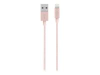 Belkin Metallic Lightning-/USB iPhone oplaadkabel (geschikt voor iPhone 11, 11 Pro, 11 Pro Max, XS, XS Max, XR, X, 8/8 Plus en andere apparaten (1,2 m)) roze - thumbnail