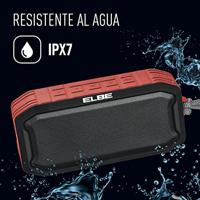 Draagbaar luidsprekersysteem ELBE ALTR15TWS 5W Rood Bluetooth luidspreker - thumbnail