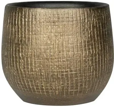 Pot Ryan shiny gold D18 H16 - Ter steege